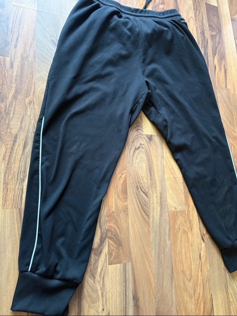 adidas Men’s Black Jogger Sweatpants with Logo Size XL